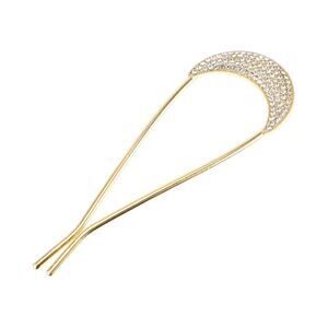 Classic Moon U-shaped Hair Pins Hair Clips Gold Tone